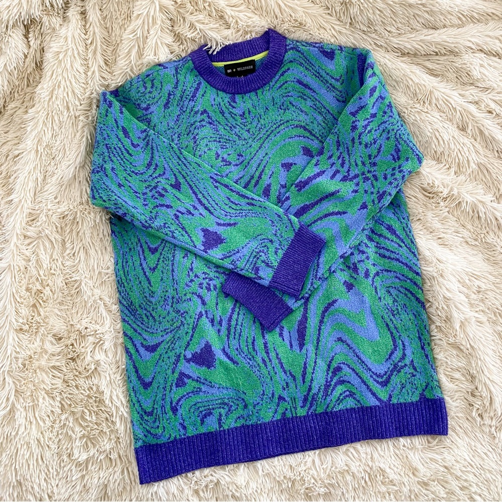 BP for Wildfang tiger pattern tunic sweater